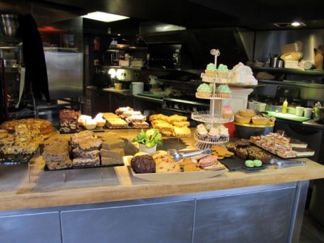 The cake, biscuit and pastry table