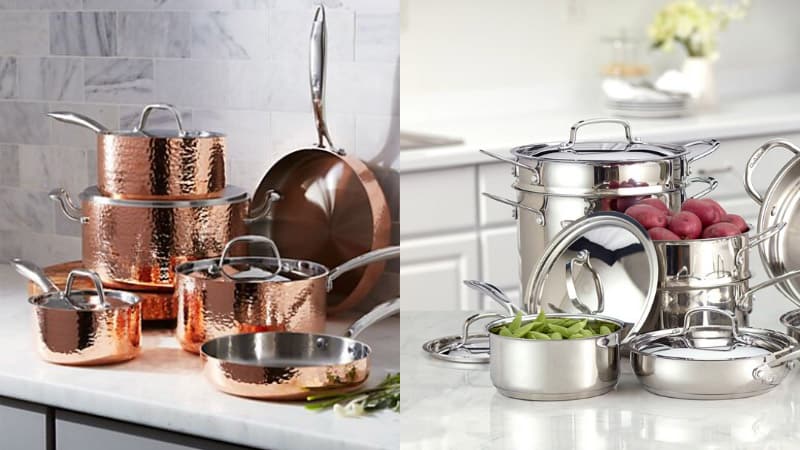 Stainless Steel or Copper Cookware