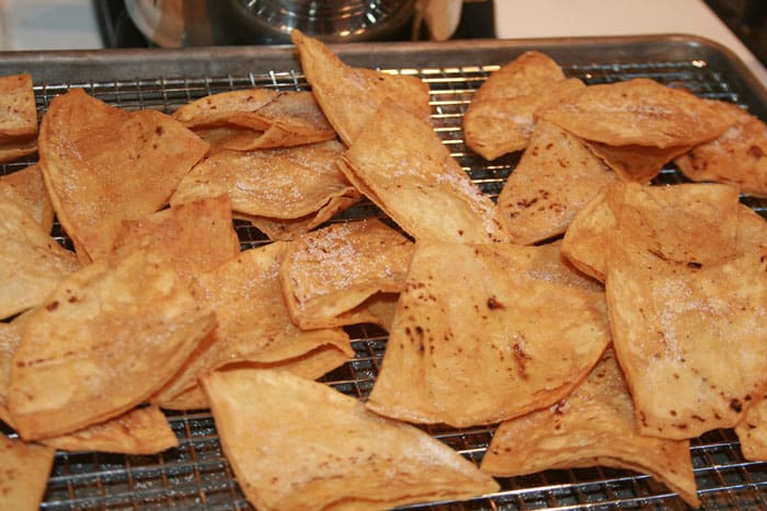 Homemade Tortilla Chips in the Oven