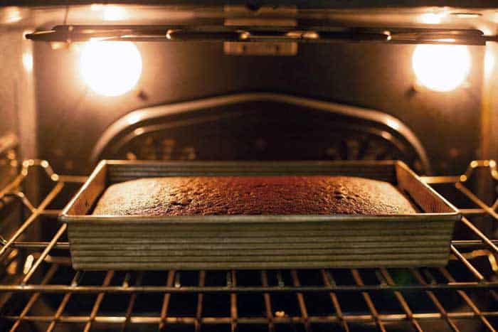 Cake Baking in Oven
