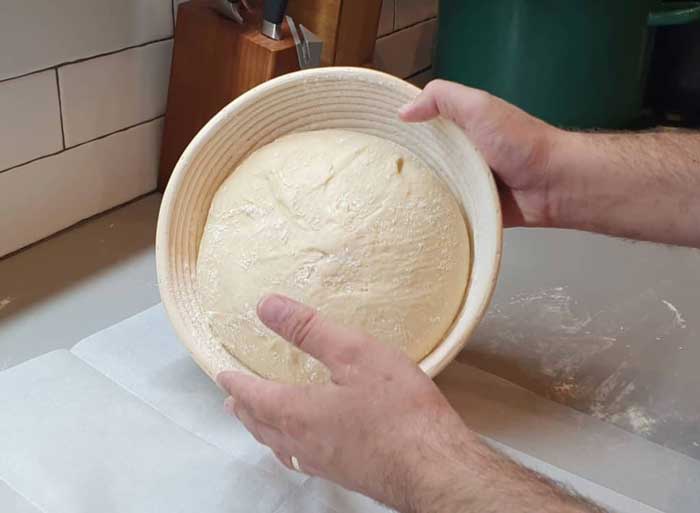 Bowls and Fabric for Bread Proofing