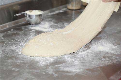Handle a Sticky Dough with Flour