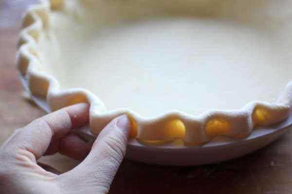 Pie Crust from Shrinking dough