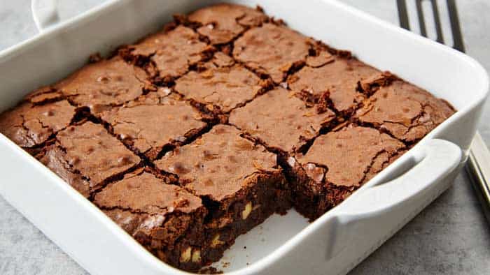 Hard Brownies Heat up in the Oven