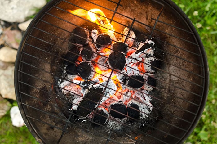 Why does charcoal grill take too long to cool down?