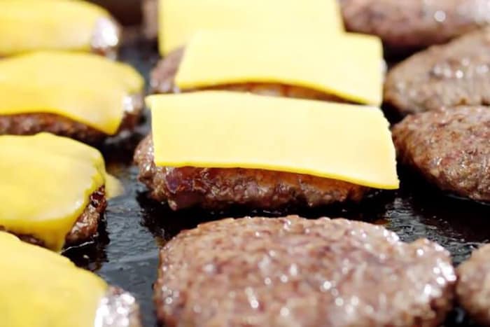 cook frozen burgers on a griddle