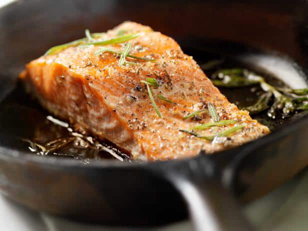 cook frozen salmon on griddle