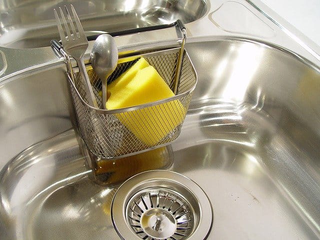 prevent water spots on stainless steel sink